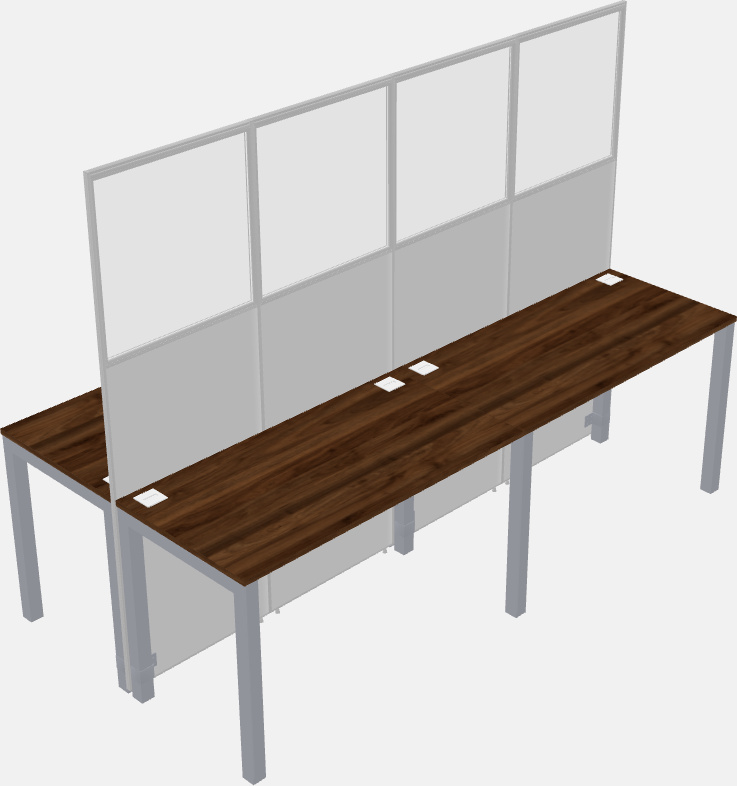 Cubículo rectangular compartido