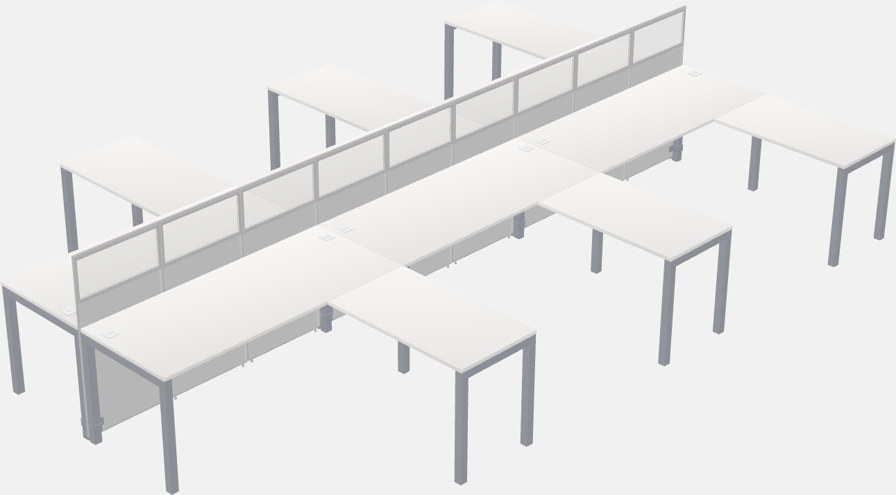 Gemeinsame l-förmige kabine