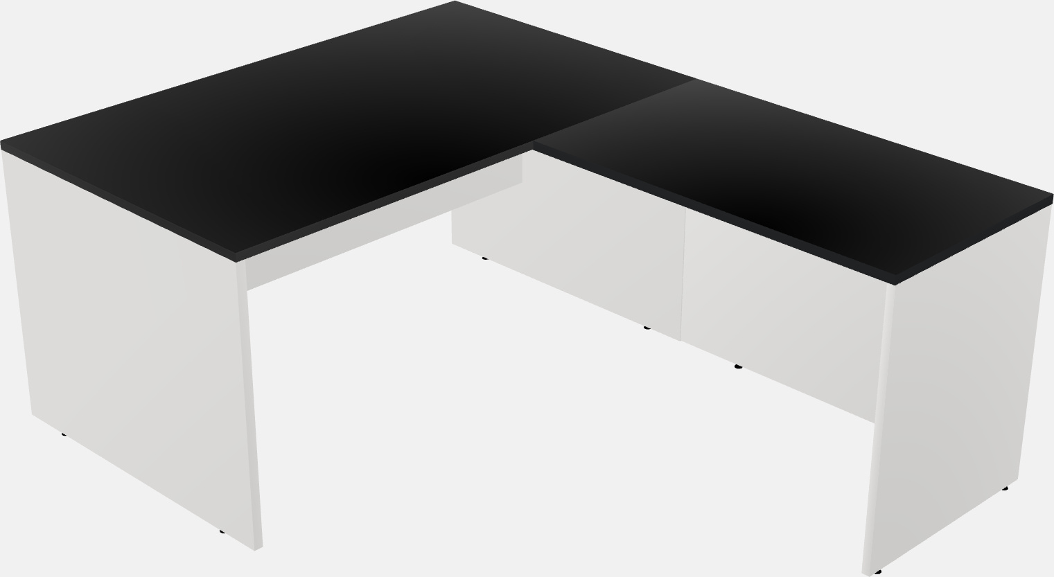 L-shaped office desk