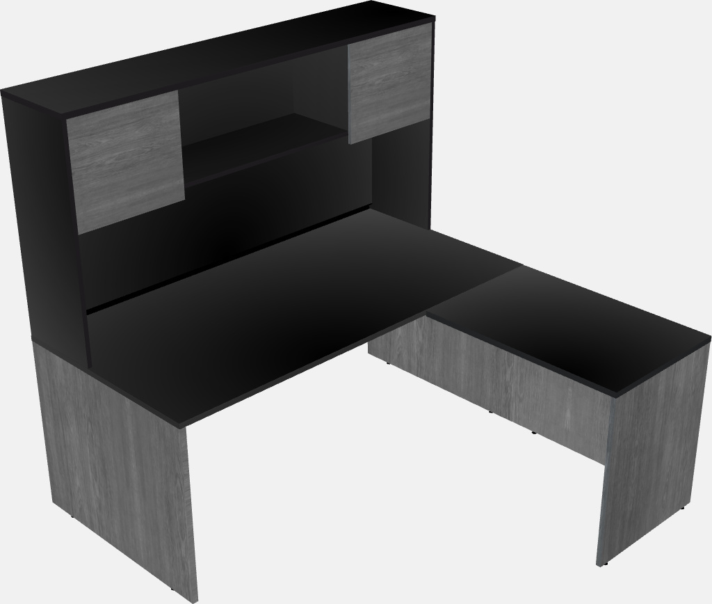 L-shaped office desk