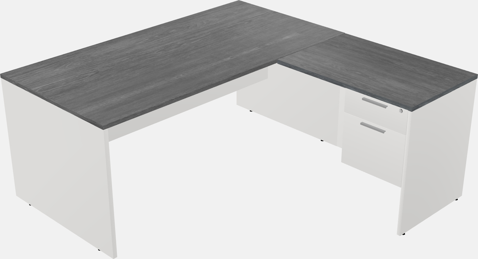 L-shaped office desk