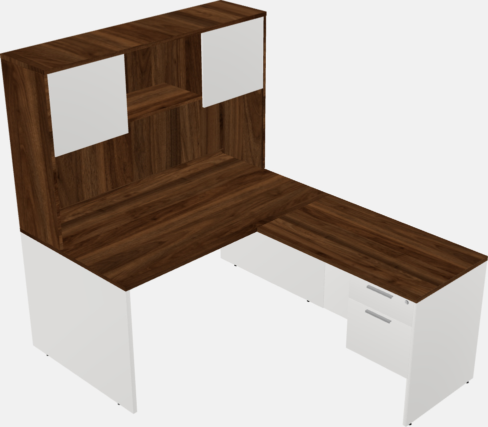 L-shaped na office desk