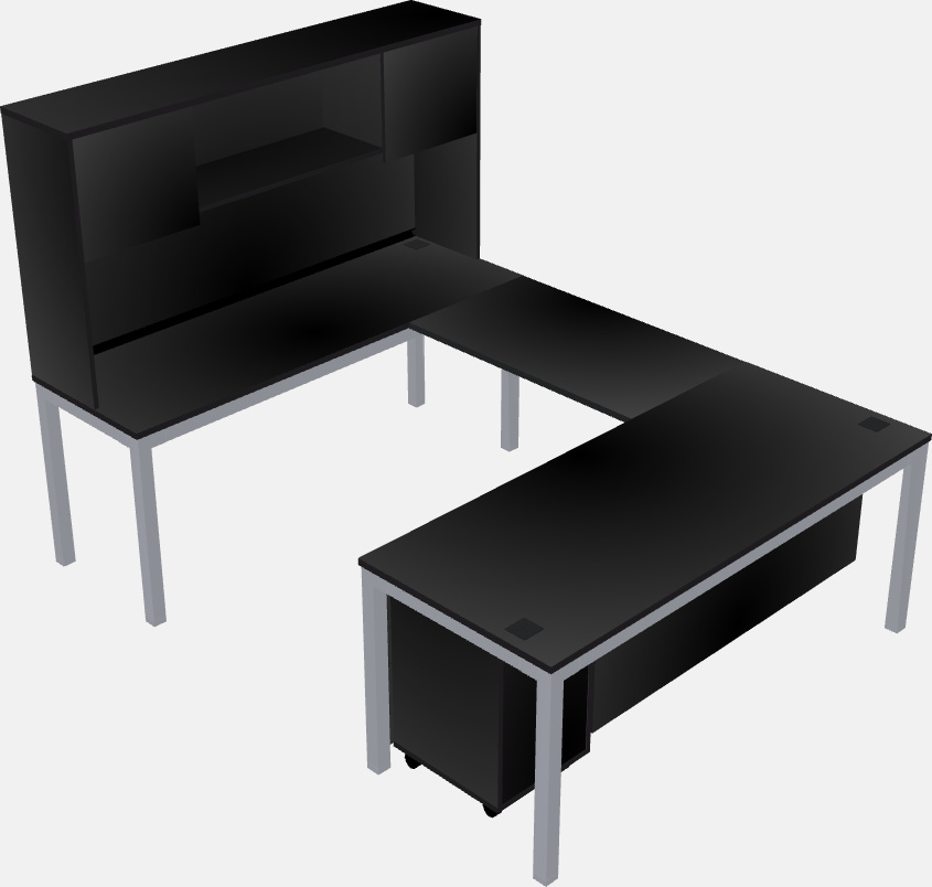 U-shaped desk