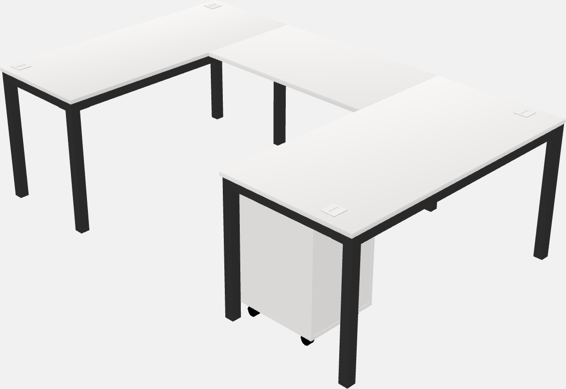 U-shaped desk