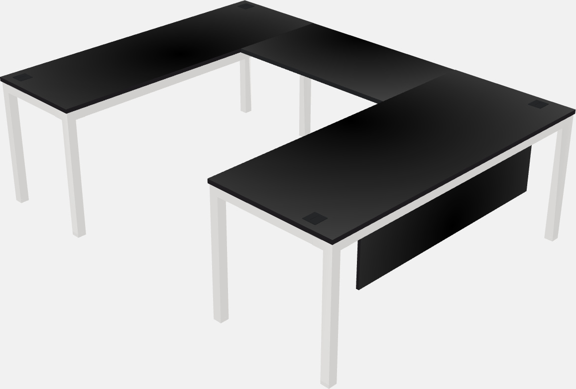 U-shaped desk