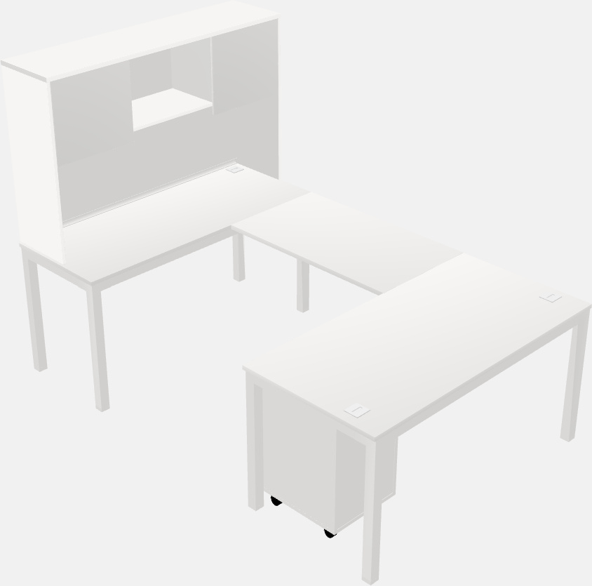 U-shaped desk