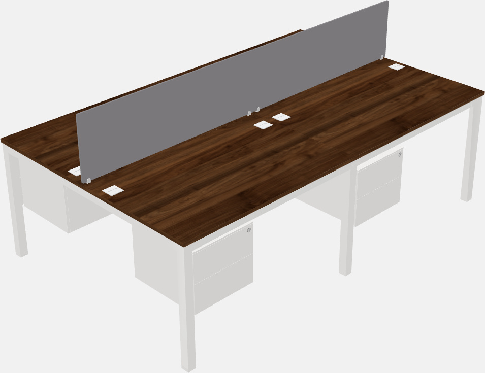 Escritorio rectangular compartido