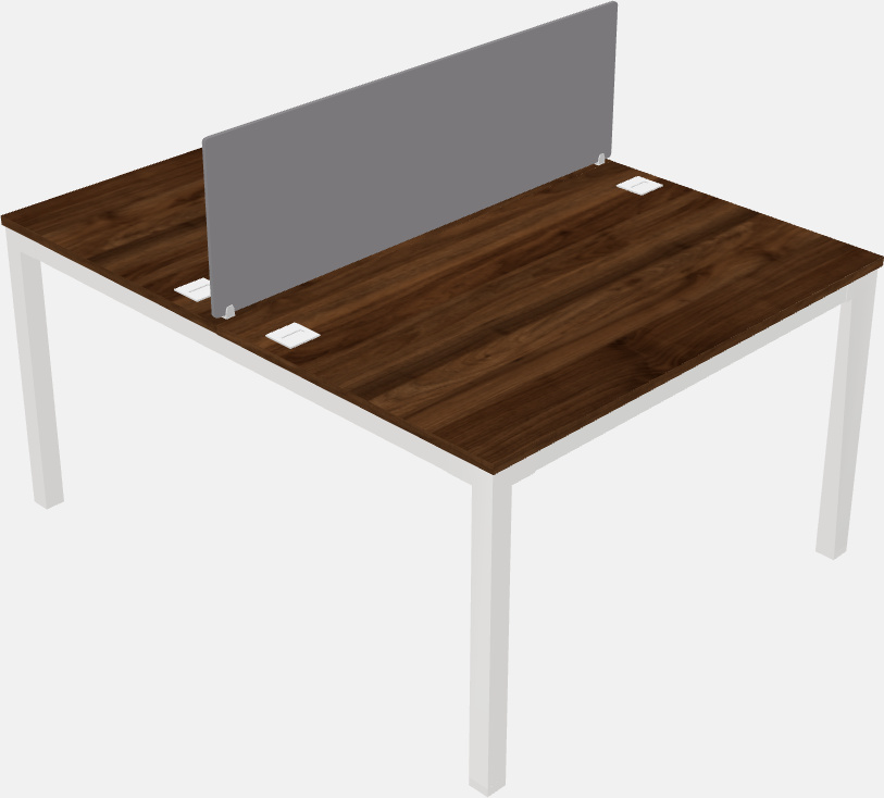 Shared rectangular desk