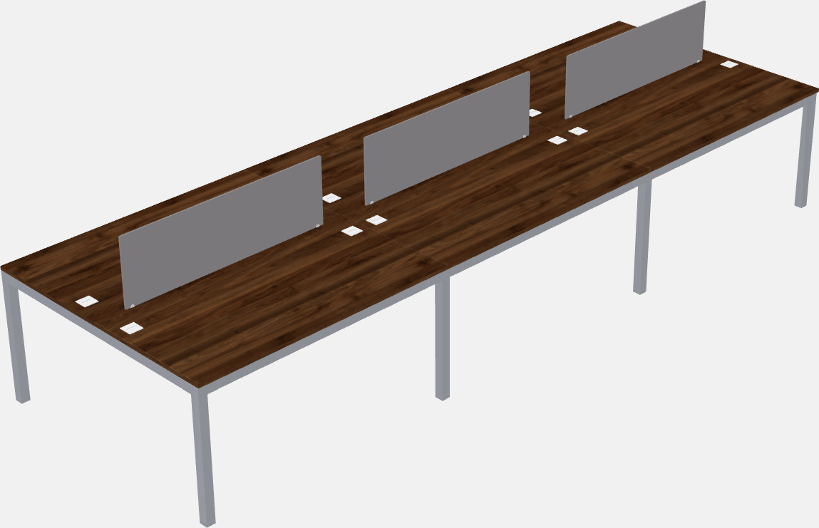 Shared rectangular desk