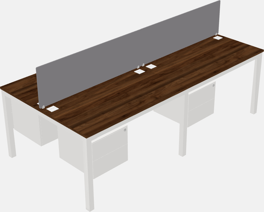 Escritorio rectangular compartido