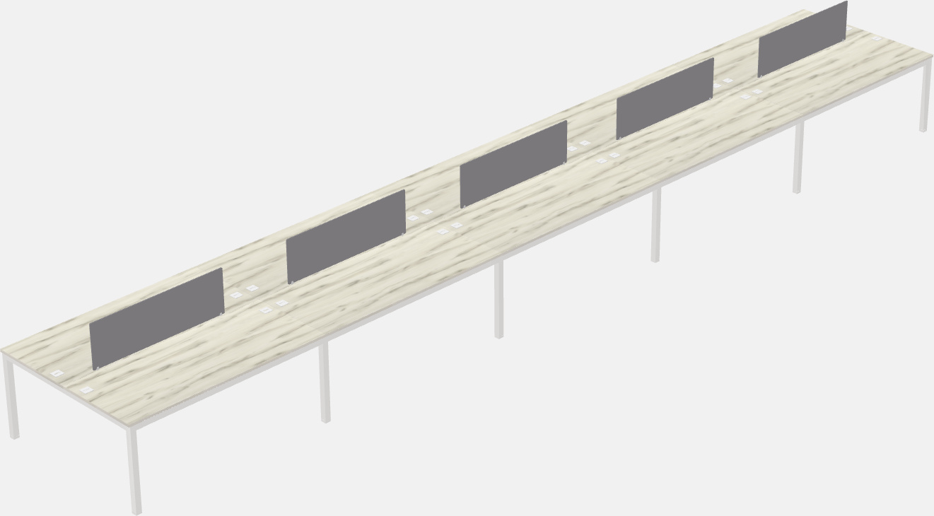 Escritorio rectangular compartido