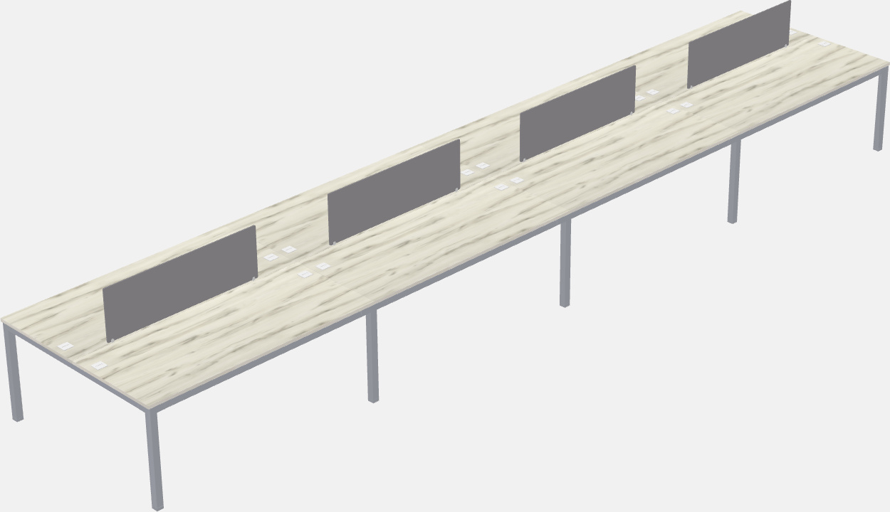 Escritorio rectangular compartido