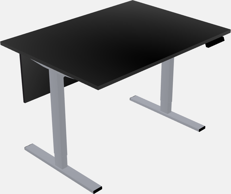 Sit-to-stand rectangular deep table