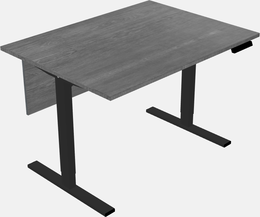 Sit-to-stand rectangular deep table