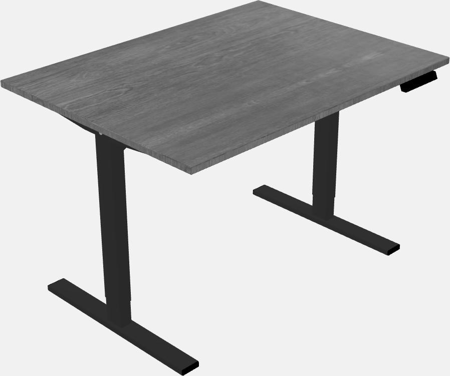 Sit-to-stand rectangular deep table