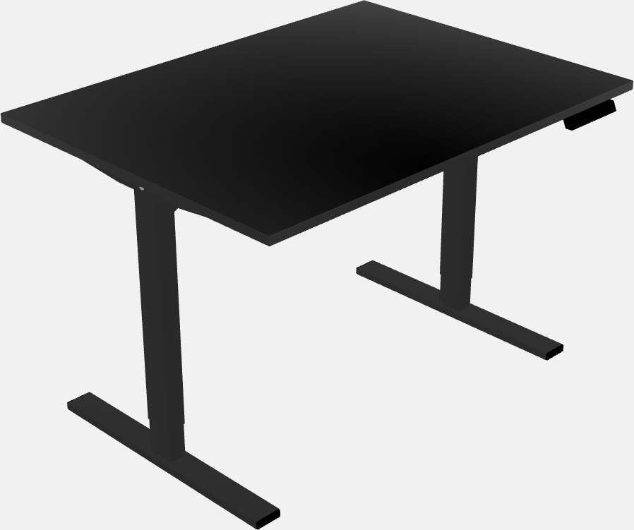 Sit-to-stand rectangular deep table