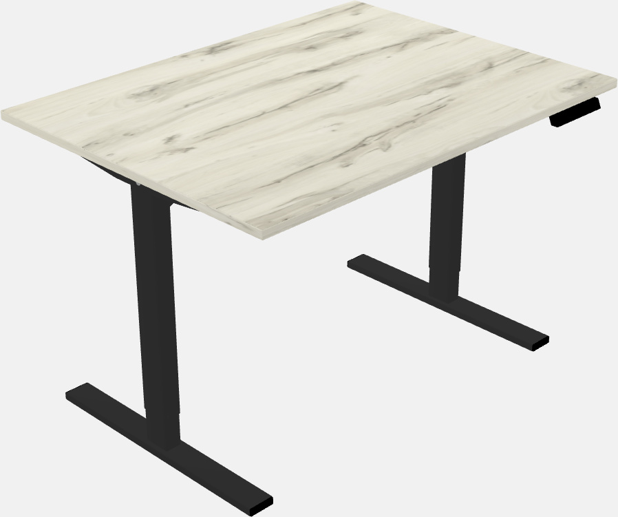 Sit-to-stand rectangular deep table