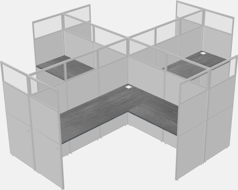 Cubicoli condivisi a forma di l