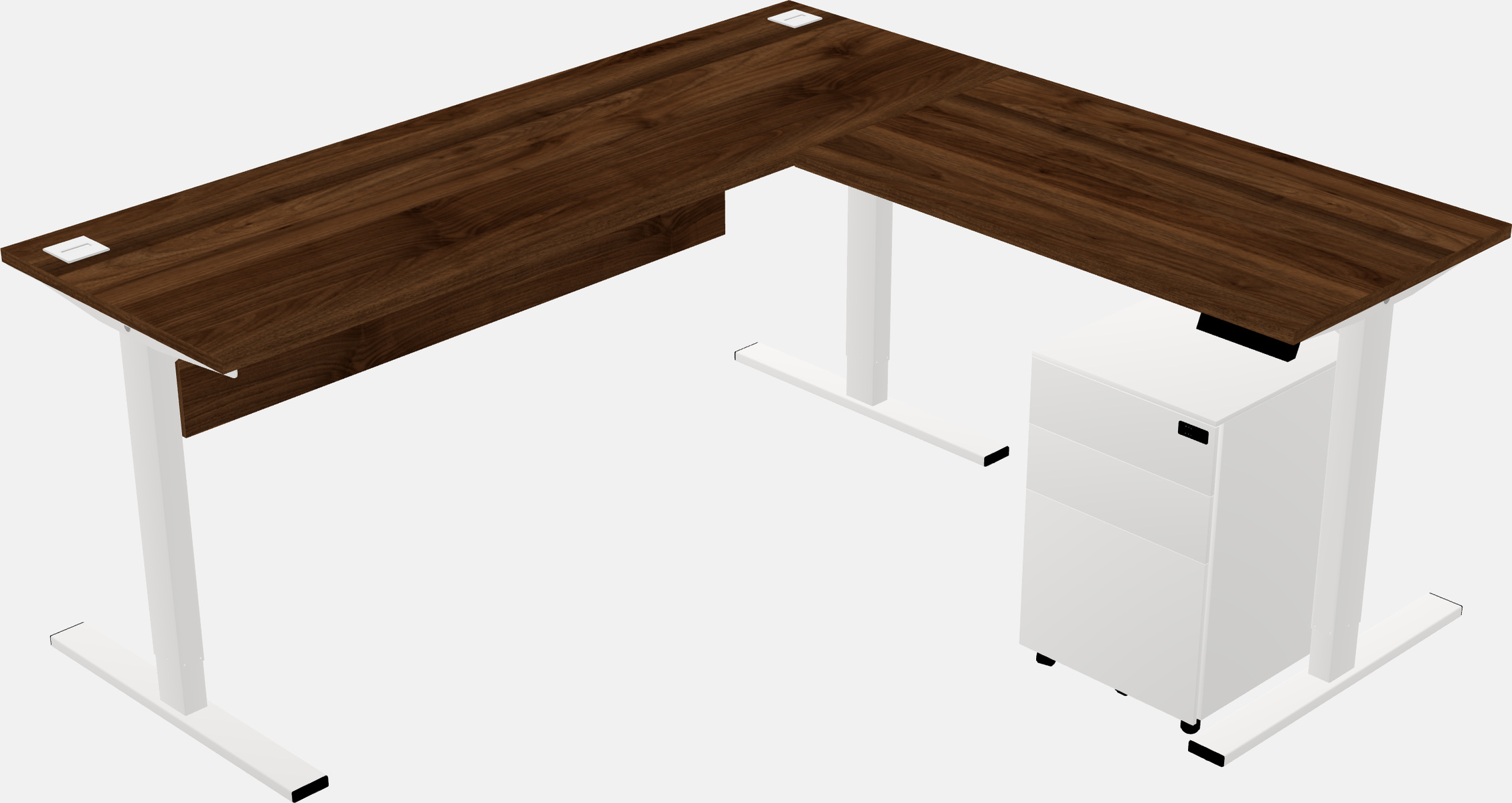 Sit-to-stand na l-shaped na mesa