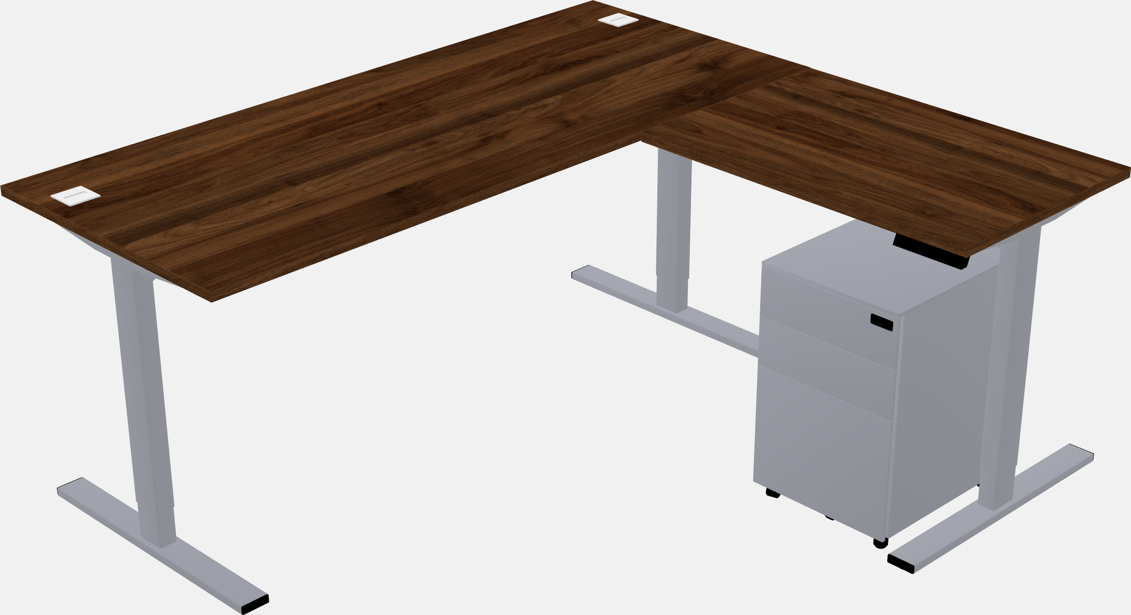 Sit-to-stand na l-shaped na mesa