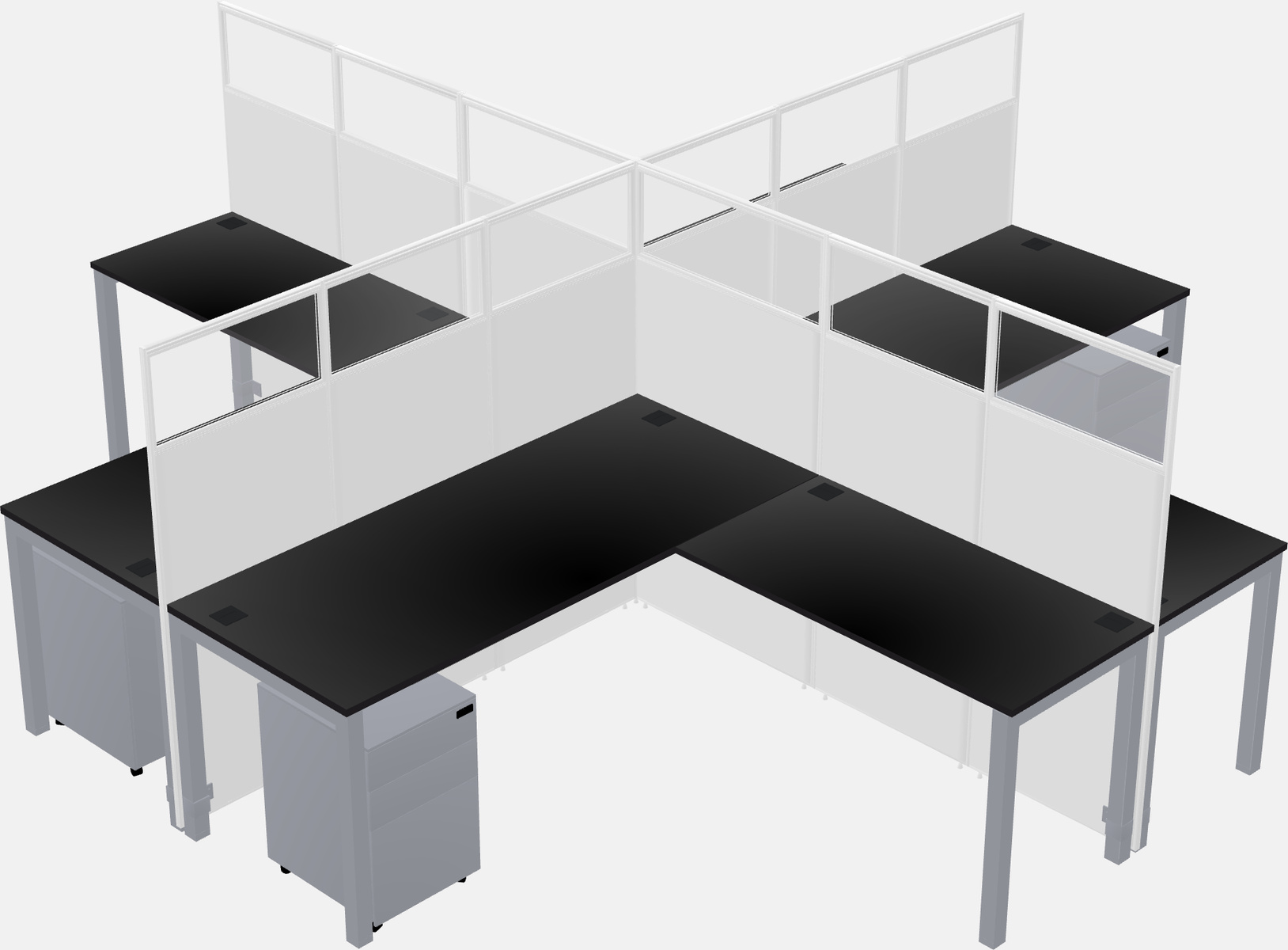 Cubicoli condivisi a forma di l