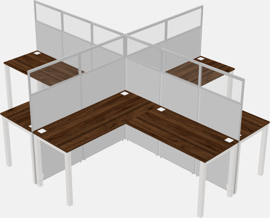 Cubicoli condivisi a forma di l