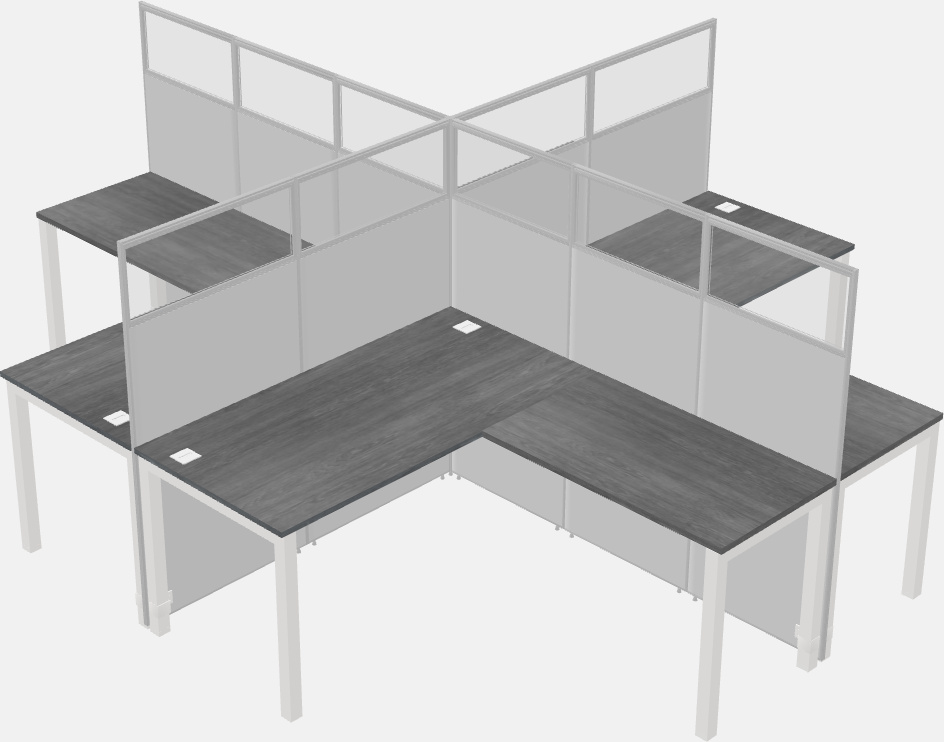 Cubicoli condivisi a forma di l