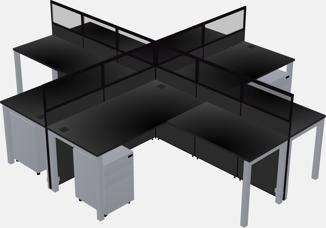 Cubicoli condivisi a forma di l