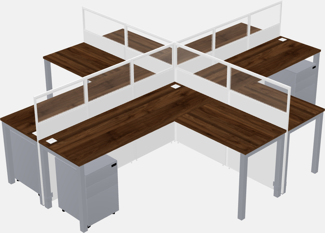 Cubicoli condivisi a forma di l