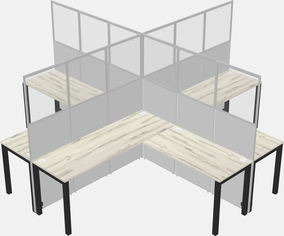 Cubicoli condivisi a forma di l