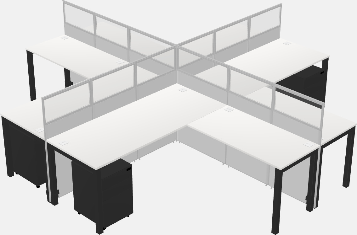 Cubicoli condivisi a forma di l