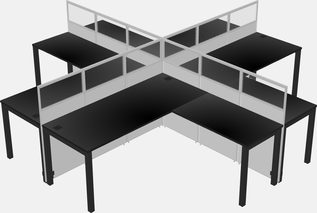 Cubicoli condivisi a forma di l