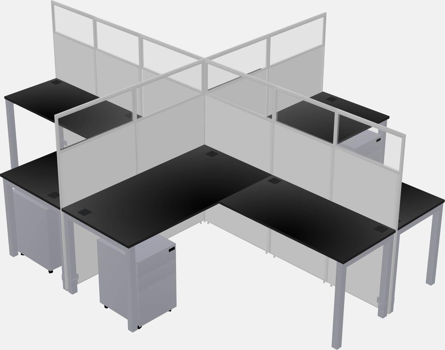 Cubicoli condivisi a forma di l