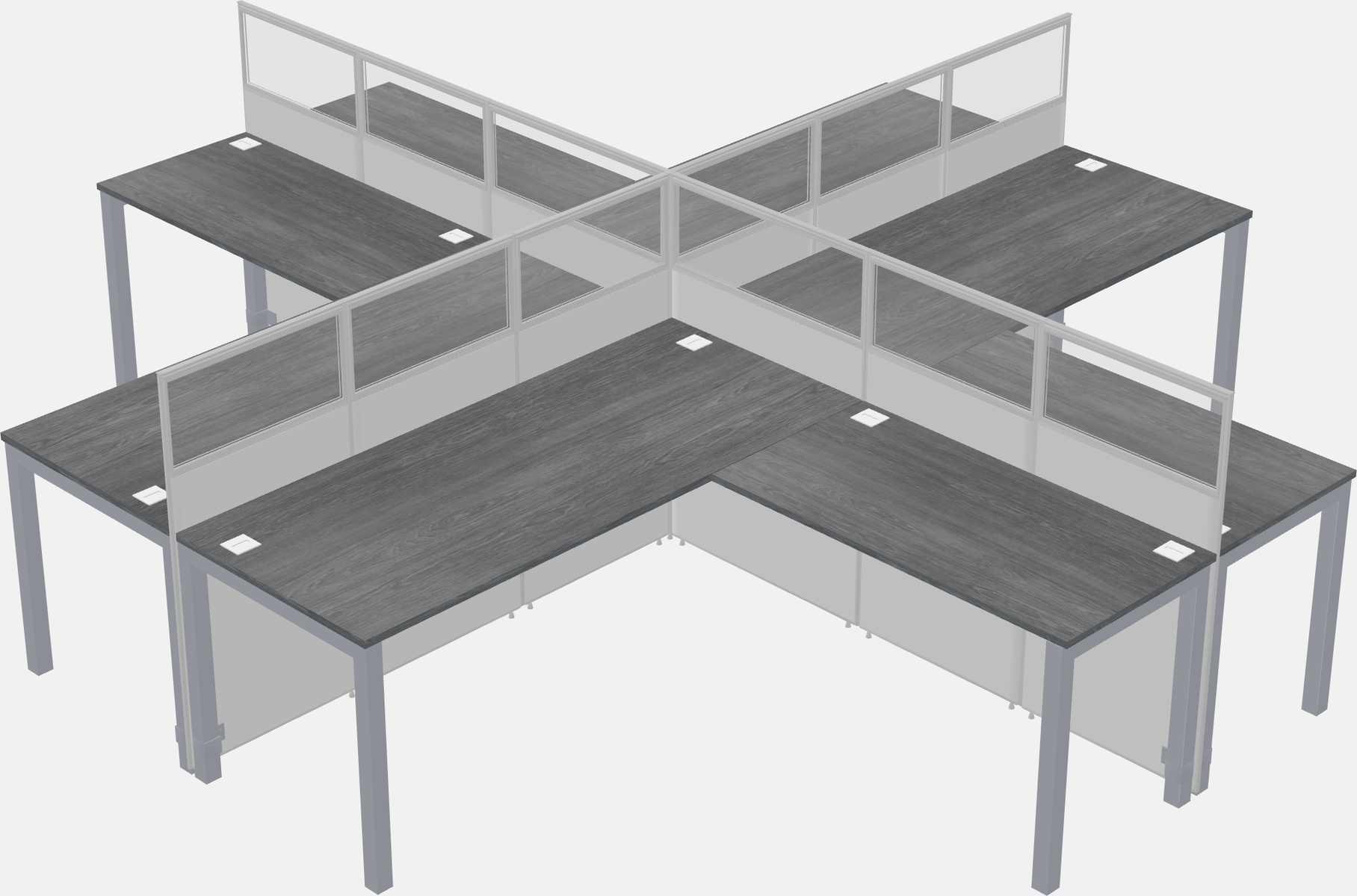 Cubicoli condivisi a forma di l