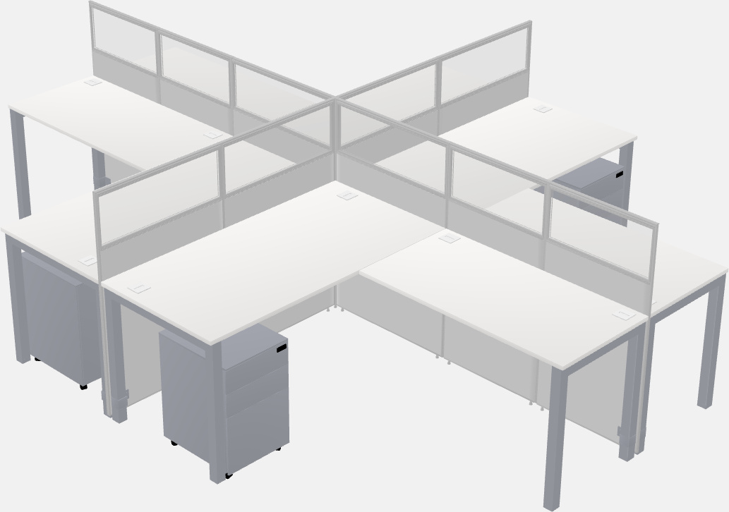 Cubicoli condivisi a forma di l