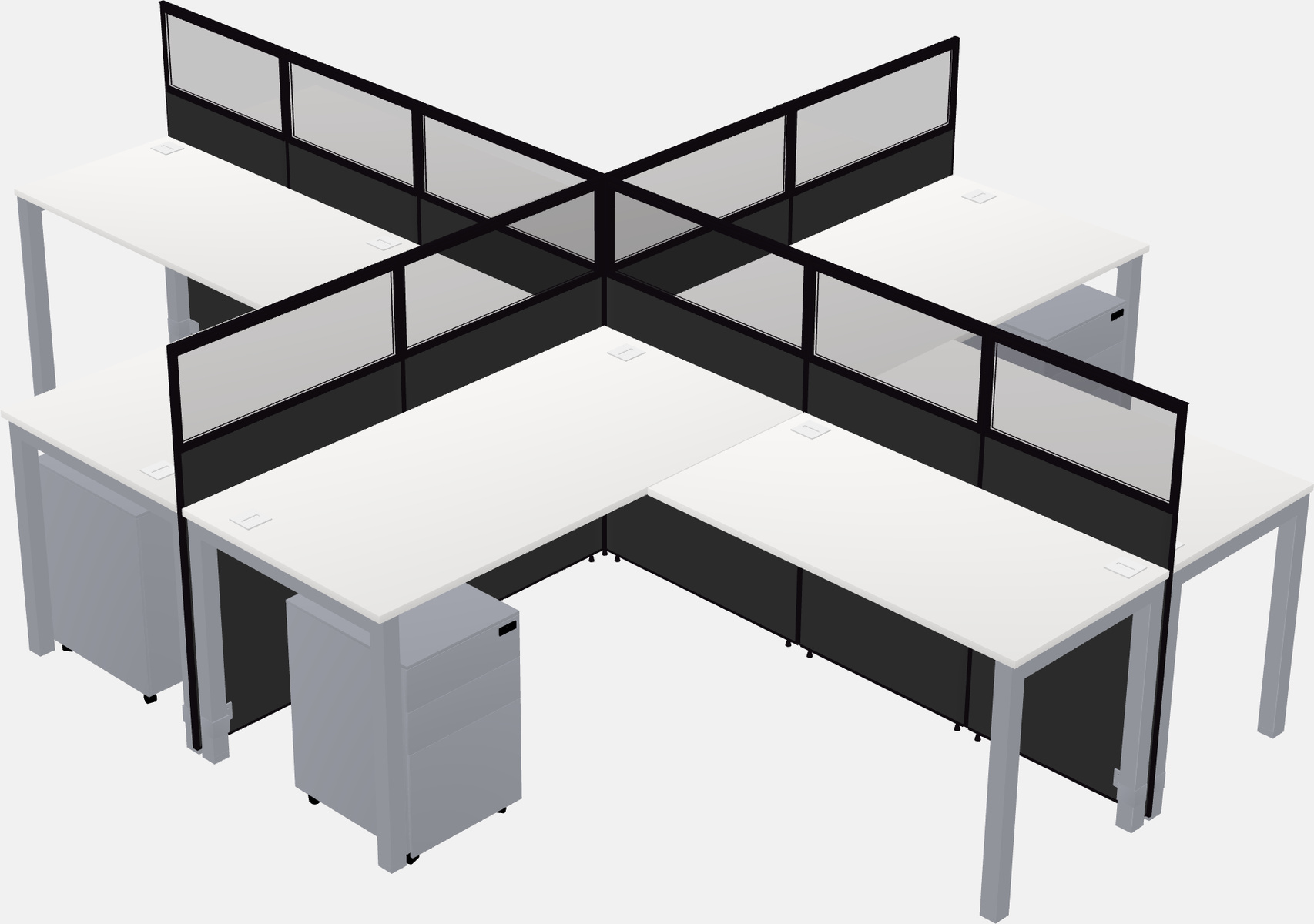 Cubicoli condivisi a forma di l