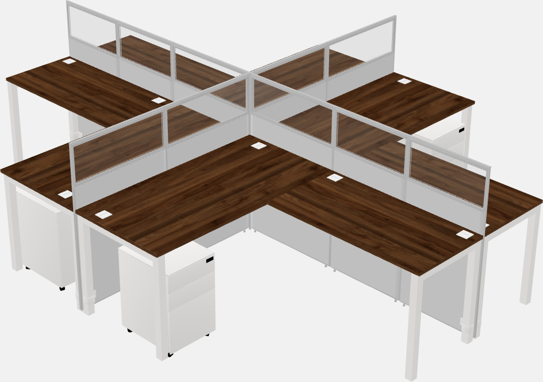 Cubicoli condivisi a forma di l