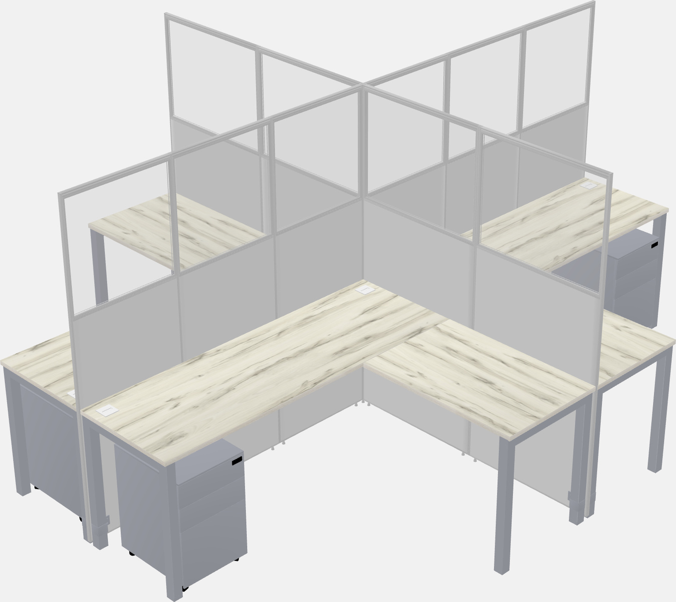 Cubicoli condivisi a forma di l