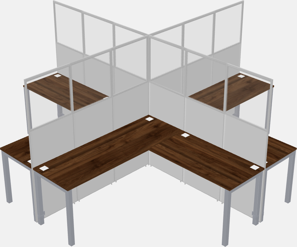 Cubicoli condivisi a forma di l