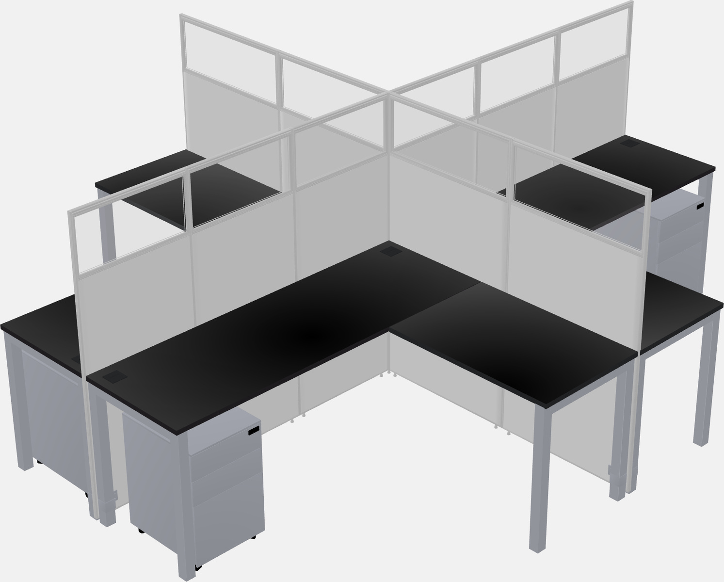 Cubicoli condivisi a forma di l