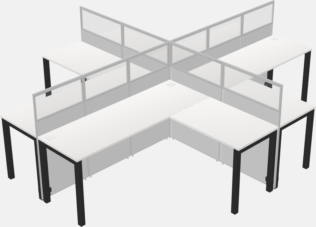 Cubicoli condivisi a forma di l