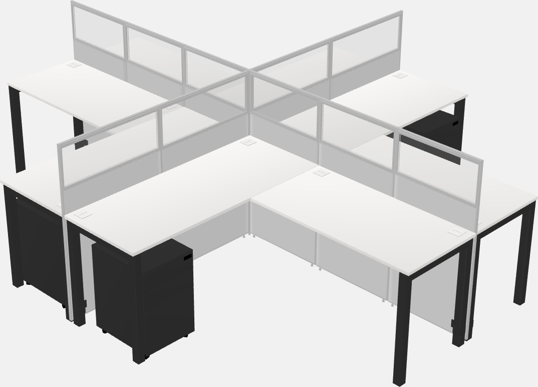 Cubicoli condivisi a forma di l