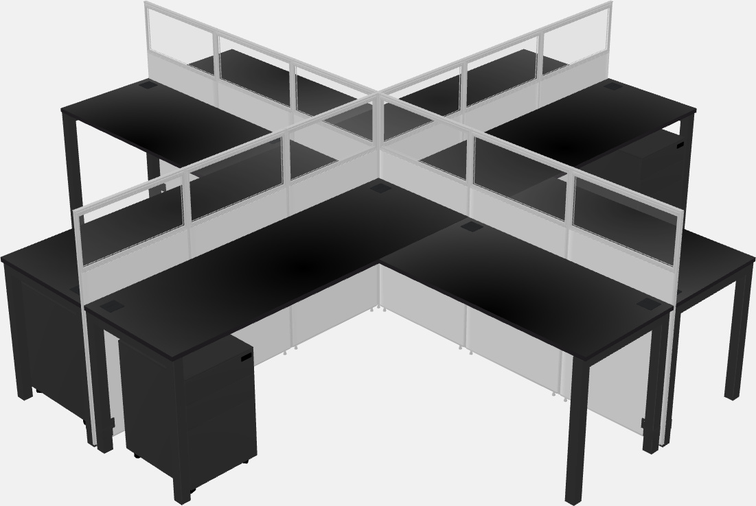 Cubicoli condivisi a forma di l