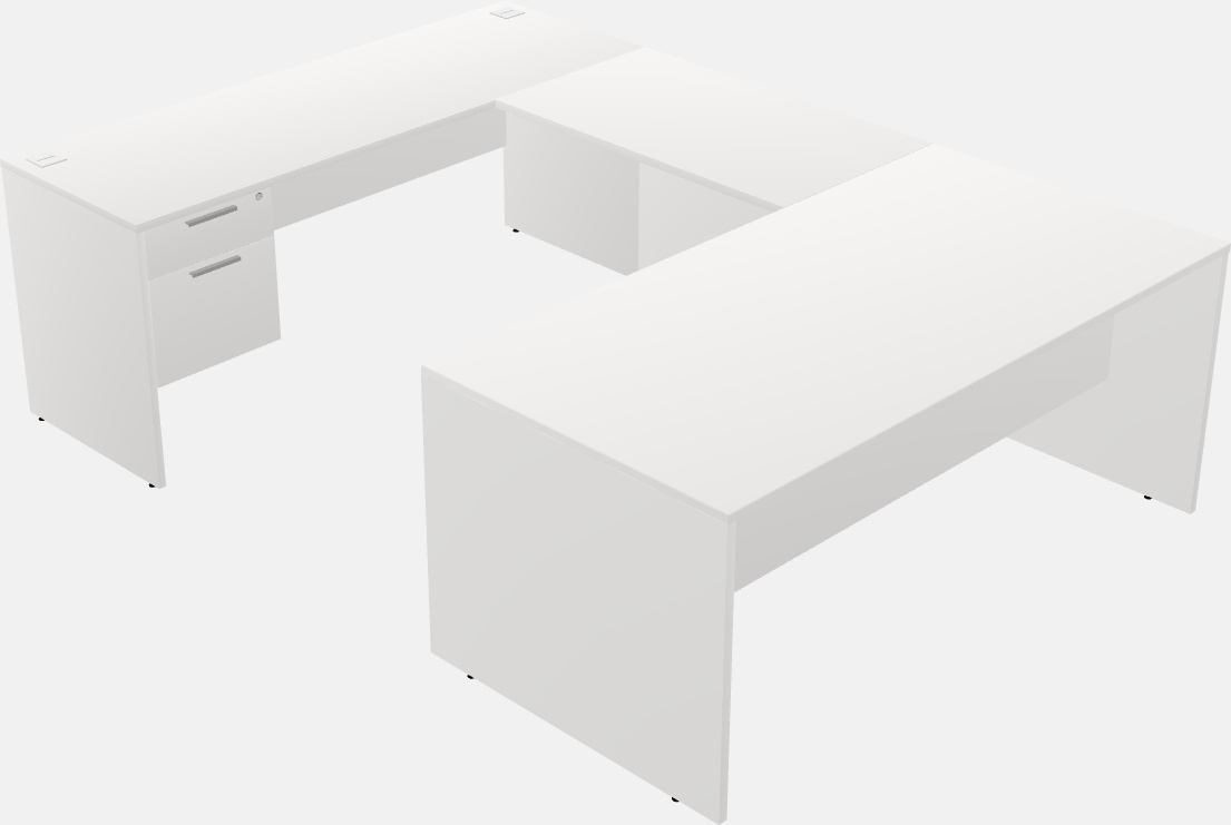 U-shaped desk