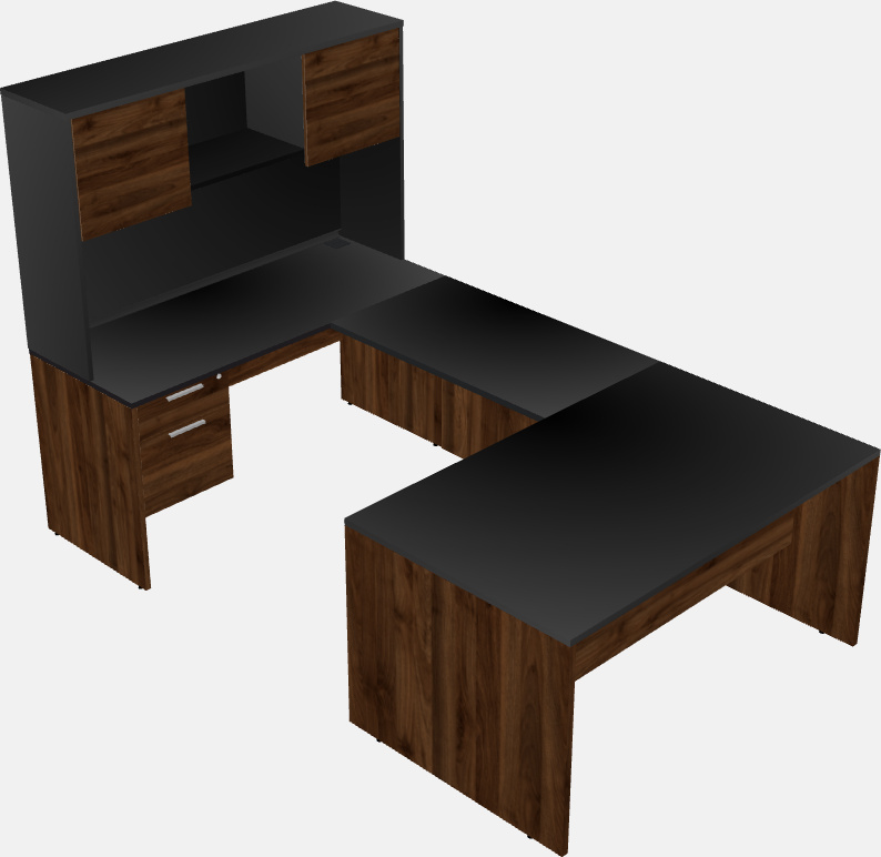 U-shaped desk