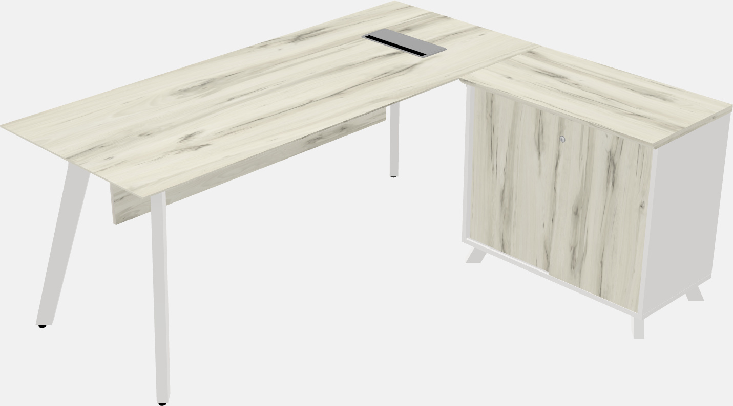 L-shaped desk