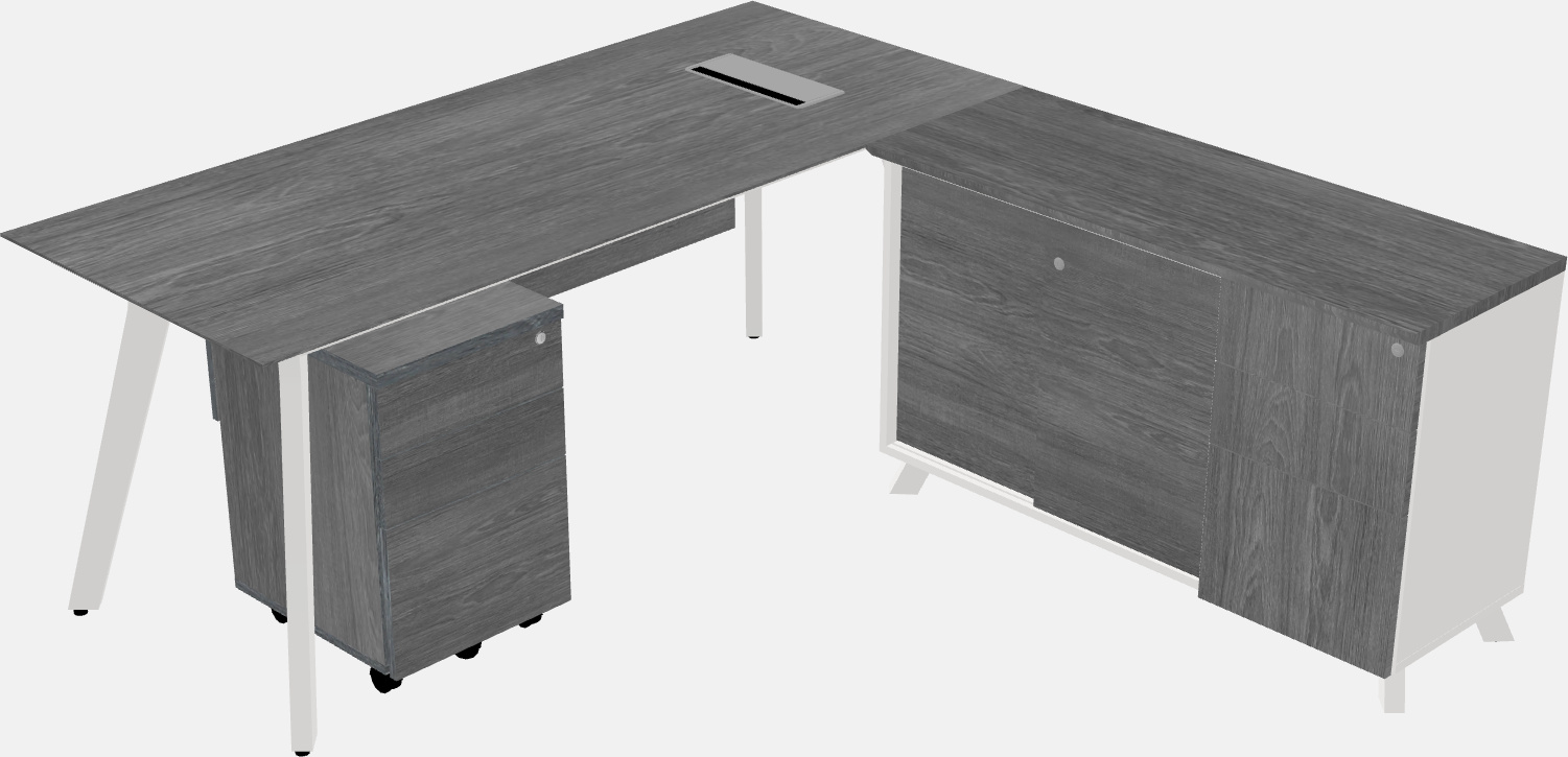 L-shaped desk