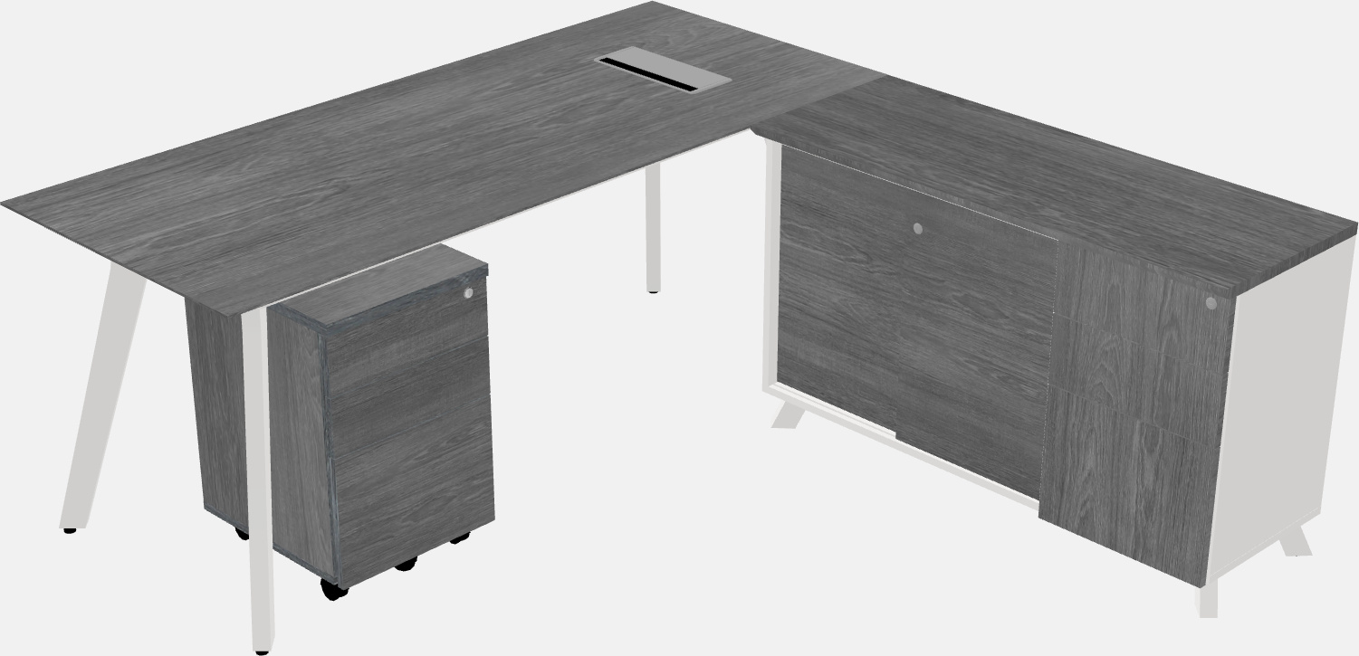 L-shaped desk