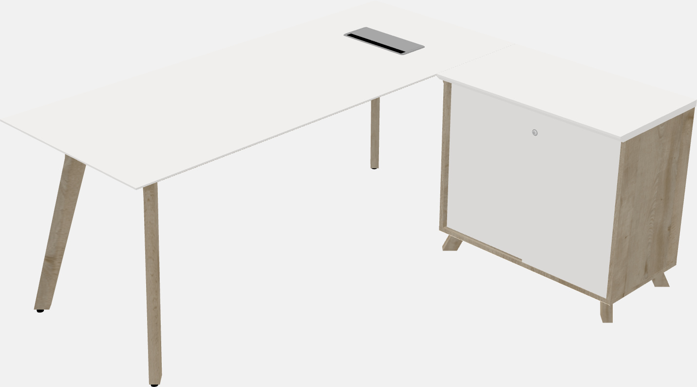 L-shaped desk