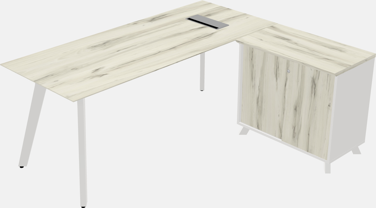 L-shaped desk